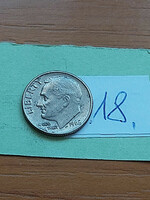Usa 10 cent dime 1968 franklin d. Roosevelt, copper-nickel 18
