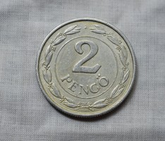 2 Pengő, Budapest, 1941, money, coin, Hungarian kingdom 3 pcs.