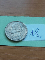 Usa 5 cents 2000 / d thomas jefferson, copper-nickel 18