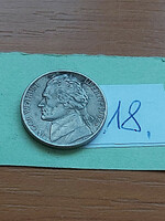 Usa 5 cents 1982 / d thomas jefferson, copper-nickel 18