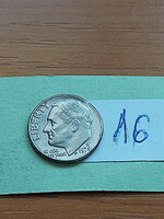 Usa 10 cent dime 1974 / d, franklin d. Roosevelt, copper-nickel 16