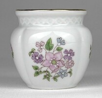 1N571 small floral Zsolnay porcelain violet vase 5.7 Cm