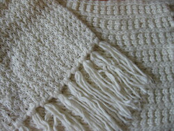 White handwork, knitted stole, scarf, shawl
