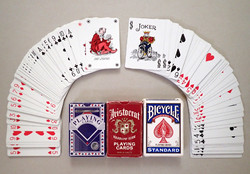 Gyűjtőknek! 3 pakli retró vintage francia römi póker kártya játék kártyapakli franciakártya