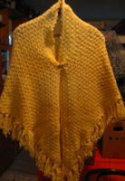 Yellow handmade shawl