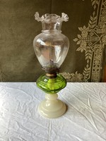 Antique tulip-shaped kerosene lamp 50 cm.