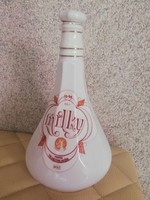 Hollóházi porcelán palack 21 cm