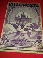 Antik 1936.01. VII. évfolyam" VILÁGPOSTA " képes családi folyóirat újság gyönyörű állapotban