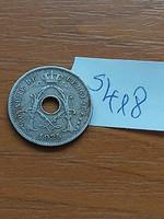 Belgium belgique 5 cemtimes 1925 copper-nickel, i. King Albert s418