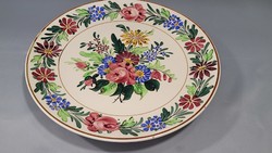 Antique Wilhelmsburg hand painted wall plate (38.5 cm) flawless