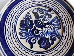 Korondi large blue bird bowl - 29.5 Cm