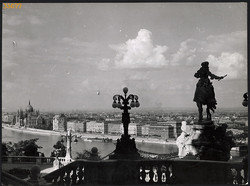 Larger size, photo art work by István Szendrő. Budapest, Buda castle, cityscape, country house, savo