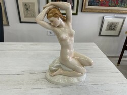 Ens goebel bath female girl nude figure sculpture porcelain art nouveau German