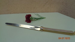Angol paoírvágó kés  a végén   üveg dísszel   , 25 cm