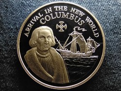 The arrival of the Jamaican Columbus in the New World.925 Silver $ 10 1990 pp (id61565)