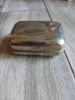 Nice old silver-plated box (soap holder? 9.2X6.8x4 cm)