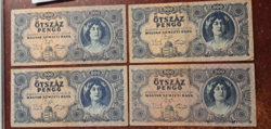 4 Pieces of five hundred pengő 1945. (2)