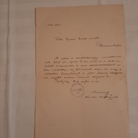 Letter of the royal school inspector of Hont County and Selmecz-Bélabány thj town, Ipolyság 1912.