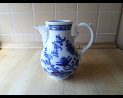 Régi Scwarzenbach Bavaria hagymamintás porcelán kiöntő 5 dl - tető nélkül