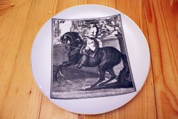 Austrian porcelain plate / decorative plate, sticker decoration