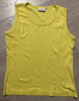 C&a jessica lemon yellow sleeveless cotton top, top