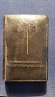 Antik keresztény imakönyv. Mérete:9x13 cm.