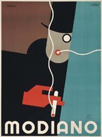 Berény Róbert Modiano 1927 cigaretta papír cigi dohány reklám plakát REPRINT 2. szín