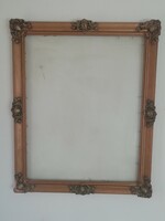 Old medium-sized picture frame with glass plate