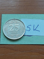Turkey 25 kurus 2021 copper-nickel sk