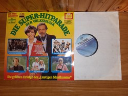 LP Bakelit vinyl hanglemez Die Super-Hitparade Der Volksmusik