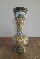 Antique Zsolnay large vase with carnation pattern