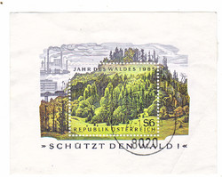 Austria commemorative stamp block 1985