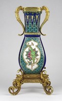 1N655 copper beaten hand-painted majolica vase decorative vase 22 cm