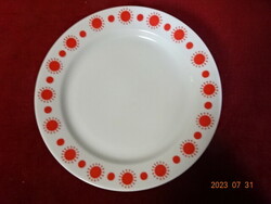 Alföldi porcelain, flat plate with sunflower pattern, diameter 24 cm. Six pieces for sale together. Jokai.