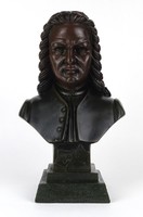 1N676 Jelzett datált Bach műgyanta mellszobor 28.5 cm
