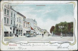 Városi közlekedés Németország Wandsbek, Lübeck utca villamos forgalma 1902