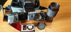 Olympus om-10 camera with accessories
