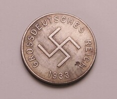 Német náci SS birodalmi emlék érem Hitler arcképével #11