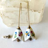 Rarity! Herend butterfly earrings marked