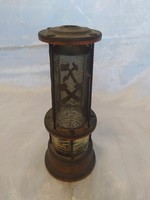 Antique miner's carbide lamp