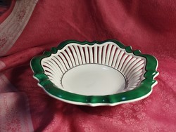 Recessed, openwork porcelain bowl, centerpiece, serving bowl