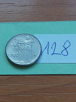 Italy 100 lira 1992, goddess Minerva, stainless steel 128