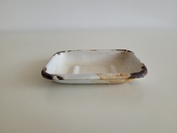 Régi vintage zománcos Lampart szappantartó