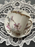 Wonderful antique hand painted fine bone china coffee cup with monogram