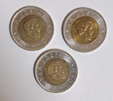 3 Pieces 100 HUF 2002 Kossuth bimetallic commemorative coin (2)