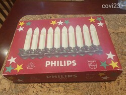 Retro philips karácsonyi 10db-os gyertya E10-es fényfűzér izzósor #22