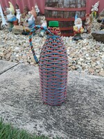 Kb 2 literes Demizson debizson üveg fonott  Gyűjtői szépség bornak italnak