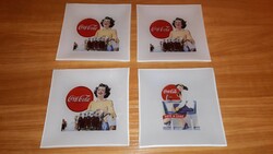 Vintage mintás Coca-Cola üveg tál, kínáló, asztalközép 15x15cm