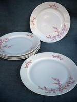6 Lowland porcelain plates with a small flower pattern