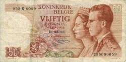 50 frank francs 1966 Belgium